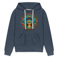 Thumbnail for Women’s Mosaic Libra Premium Hoodie - heather denim