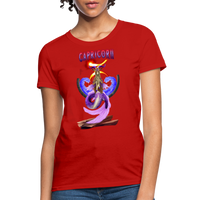 Thumbnail for Astral Capricorn Women's T-Shirt - red