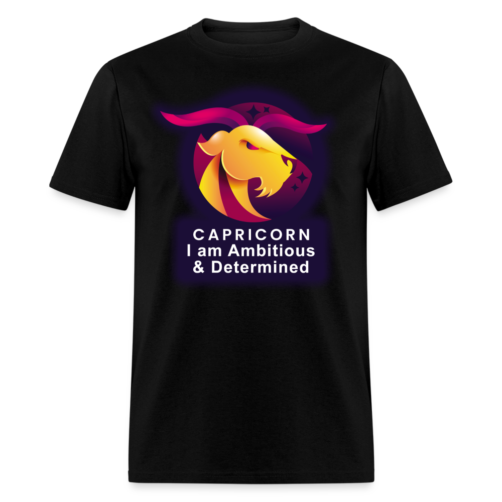 Men's Glow Capricorn Classic T-Shirt - black