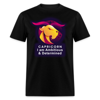 Thumbnail for Men's Glow Capricorn Classic T-Shirt - black