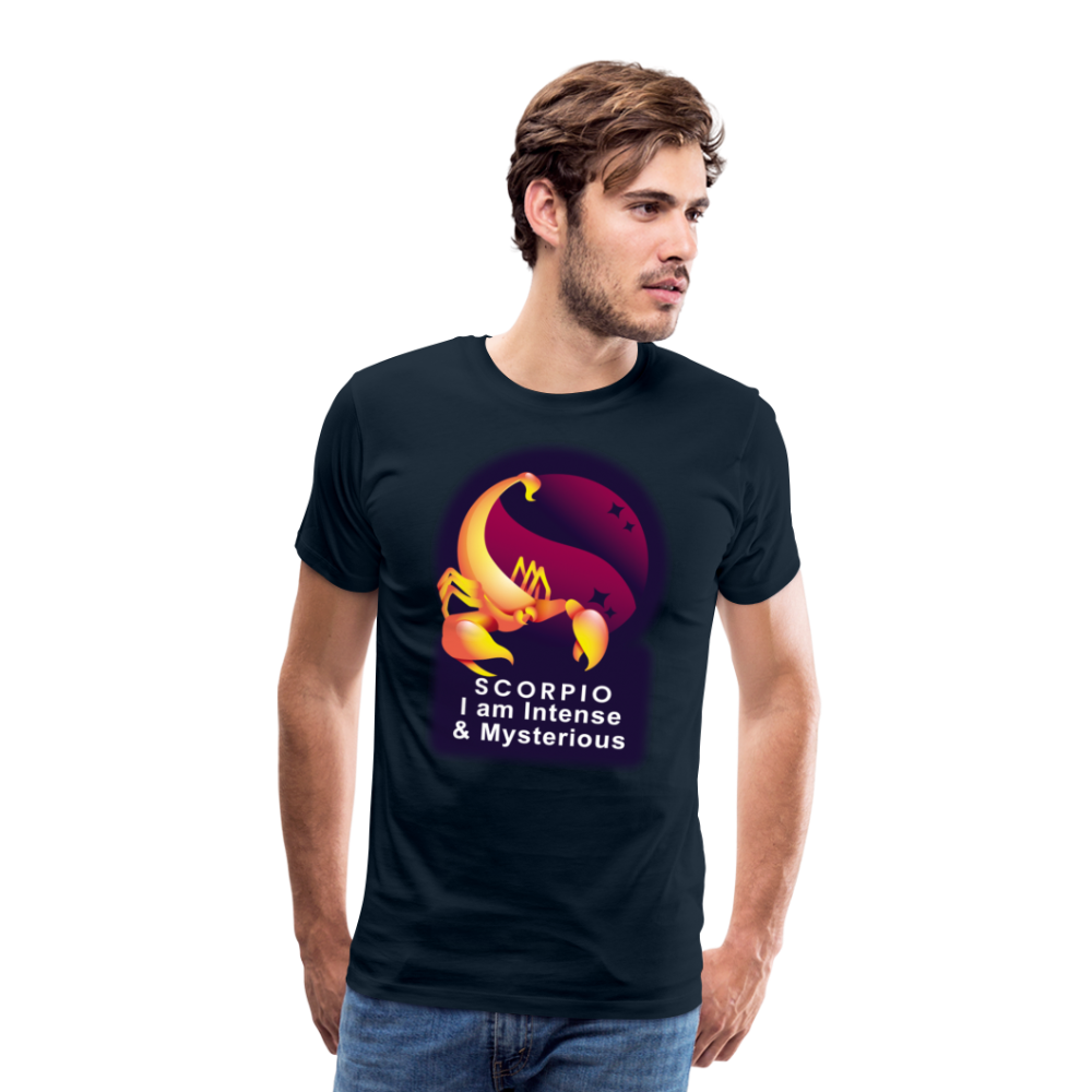 Men's Glow Scorpio Premium T-Shirt - deep navy