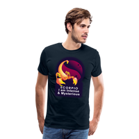 Thumbnail for Men's Glow Scorpio Premium T-Shirt - deep navy