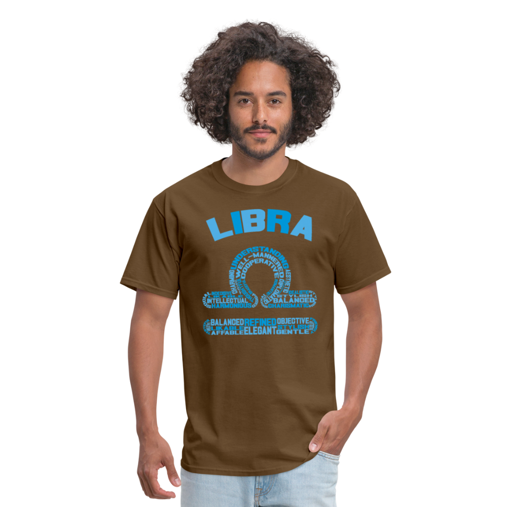 Men's Power Words Libra Classic T-Shirt - brown