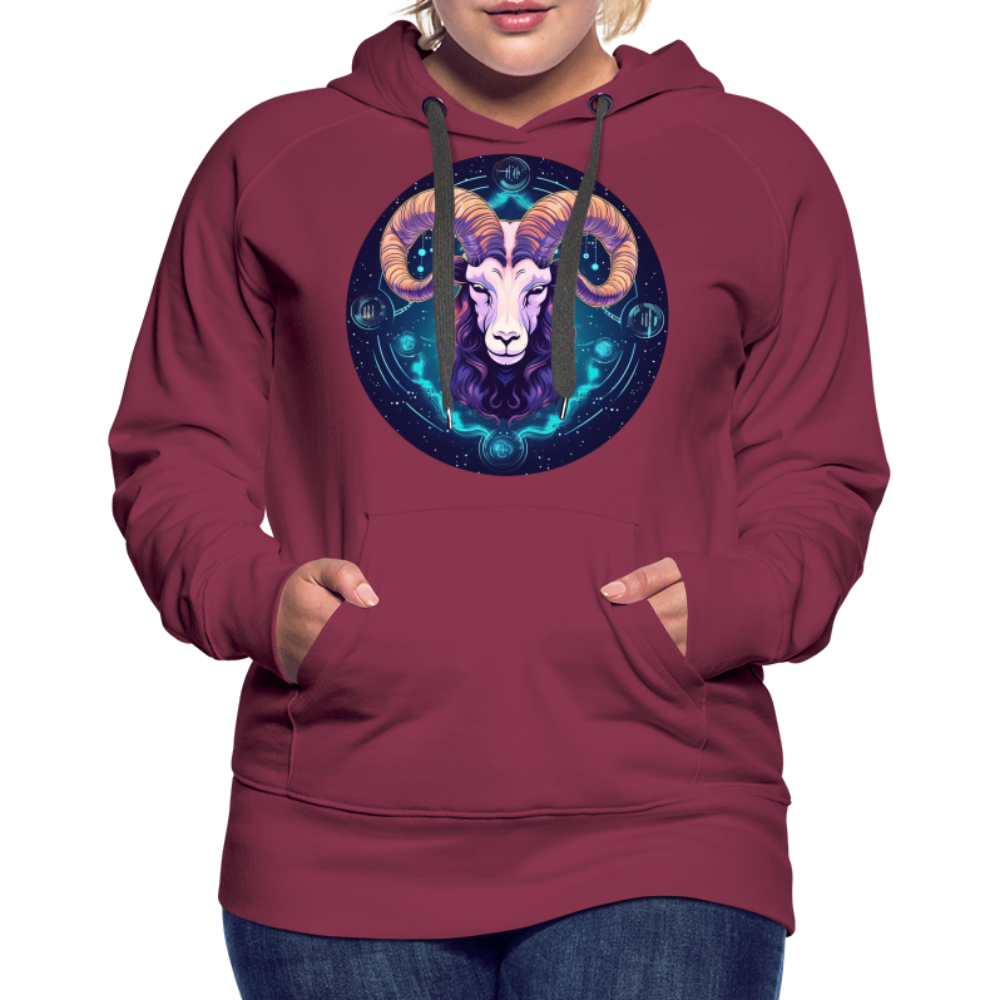 Women’s Magic Capricorn Premium Hoodie - burgundy