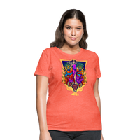 Thumbnail for Women's Cosmic Aries Design T-Shirt - heather coral