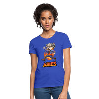 Thumbnail for Women's Playful Aries T-Shirt - royal blue