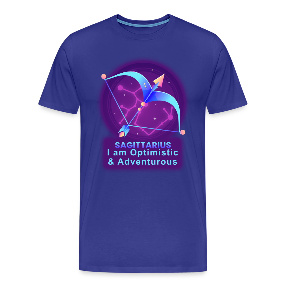 Men's Neon Sagittarius Premium T-Shirt - royal blue