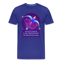 Thumbnail for Men's Neon Sagittarius Premium T-Shirt - royal blue