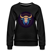 Thumbnail for Women’s Magic Taurus Premium Sweatshirt - black