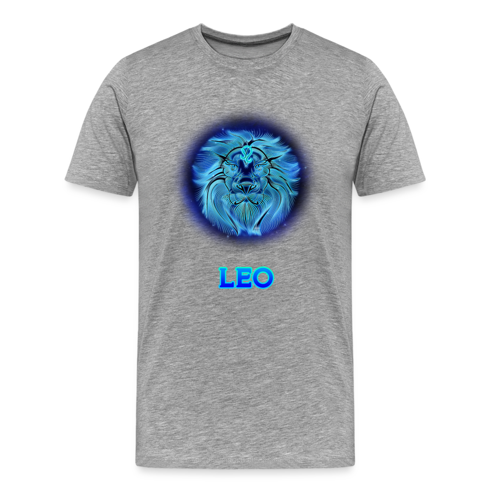 Men's Leo Premium T-Shirt - heather gray