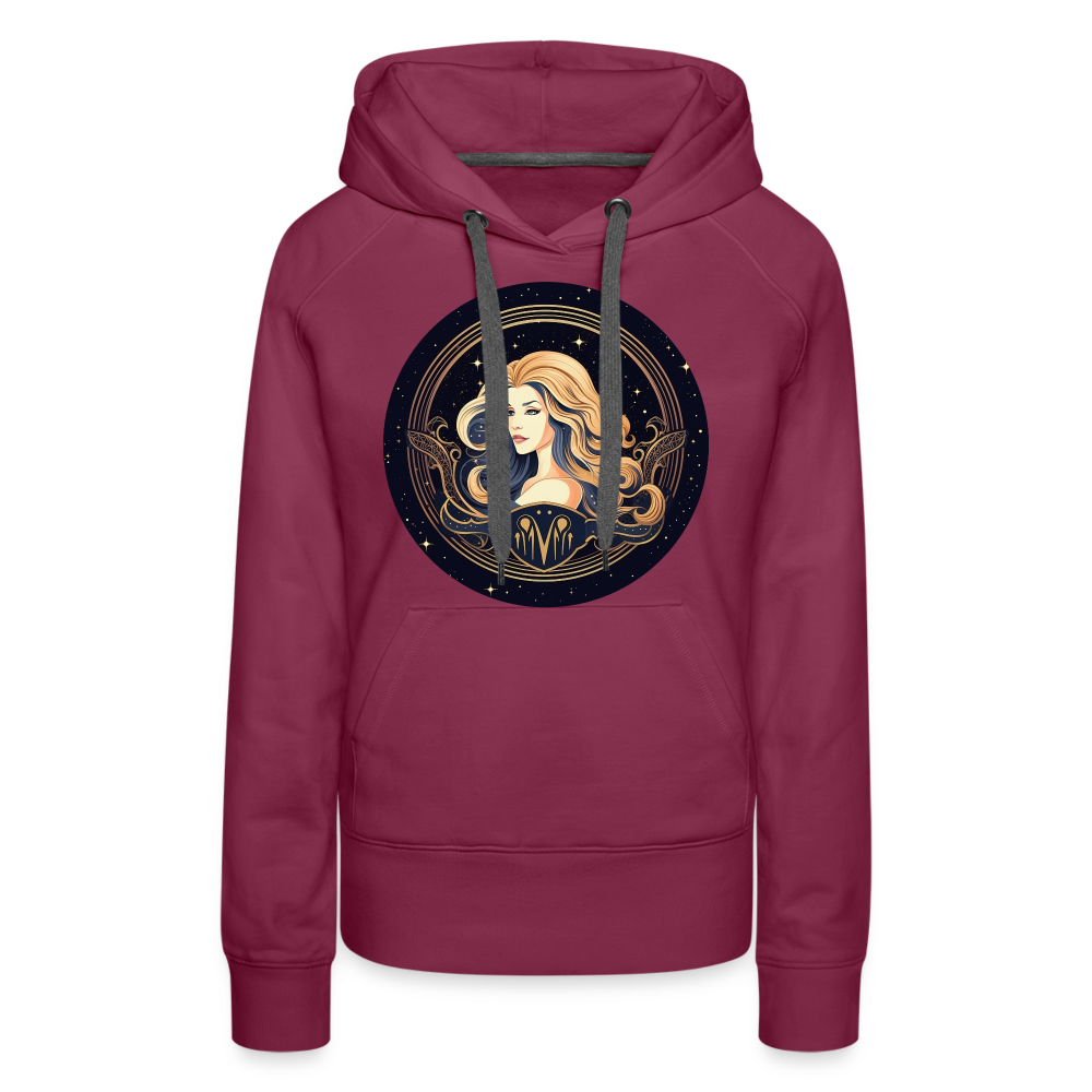 Women’s Mystic Virgo Premium Hoodie - burgundy