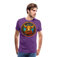 Thumbnail for Men's Mosaic Taurus Premium T-Shirt - purple