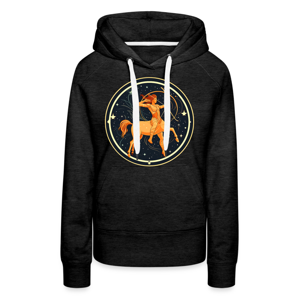 Women’s Mystic Sagittarius Premium Hoodie - charcoal grey