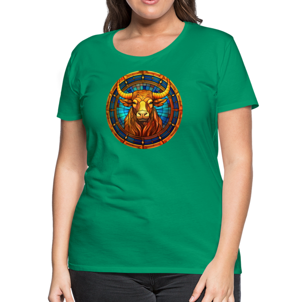 Women’s Mosaic Taurus Premium T-Shirt - kelly green