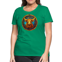 Thumbnail for Women’s Mosaic Taurus Premium T-Shirt - kelly green