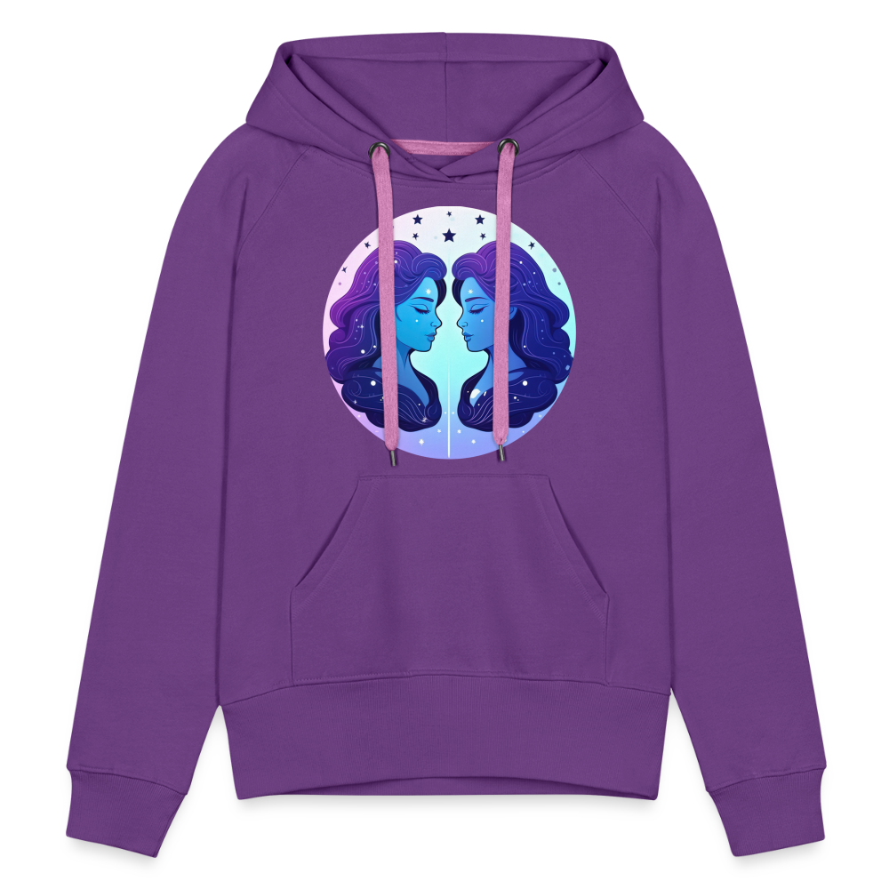 Women’s Magic Gemini Premium Hoodie - purple 