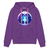 Thumbnail for Women’s Magic Gemini Premium Hoodie - purple 