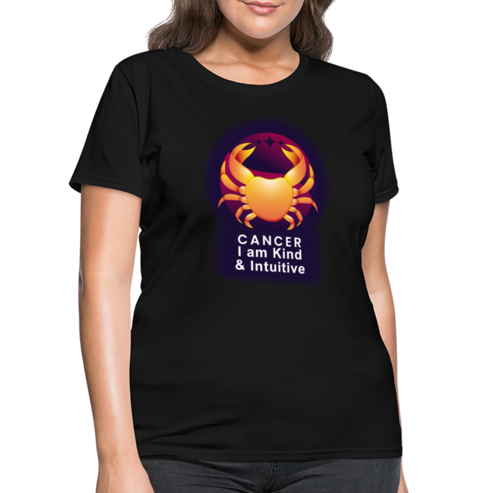 Women's Glow Cancer T-Shirt - black