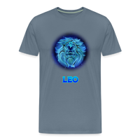 Thumbnail for Men's Leo Premium T-Shirt - steel blue