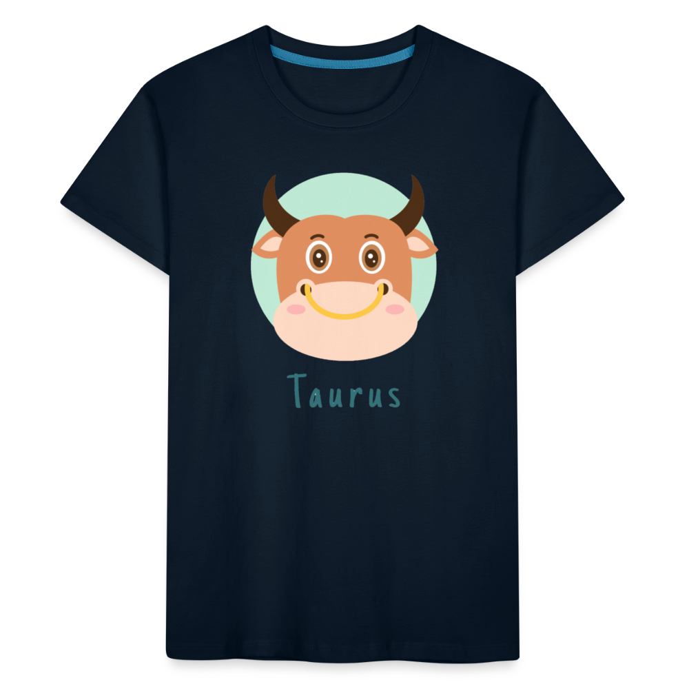 Kid’s Astro Toon Taurus Premium Organic T-Shirt - deep navy