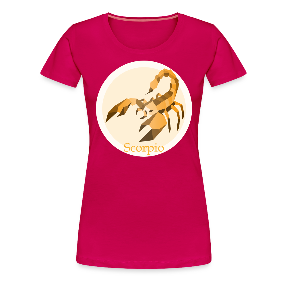 Women’s Mosaic Scorpio Premium T-Shirt - dark pink