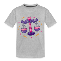 Thumbnail for Kid’s Zany Libra Premium Organic T-Shirt - heather gray