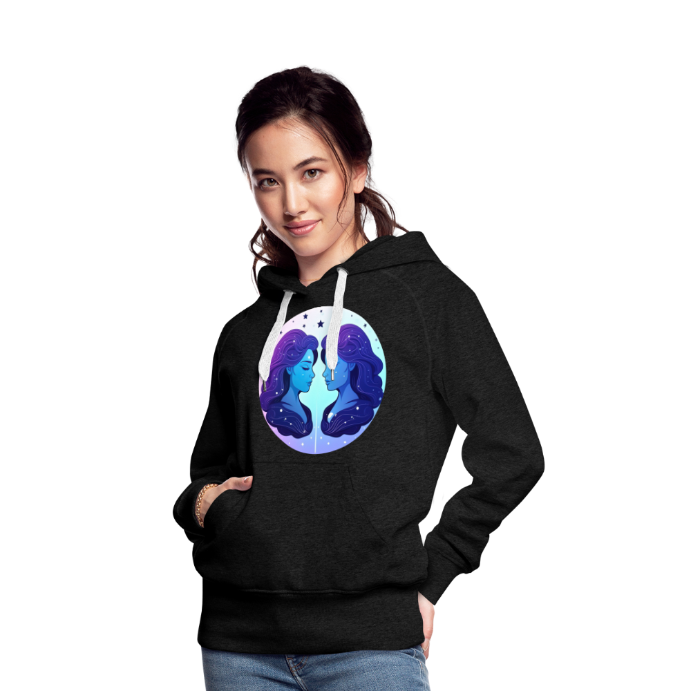 Women’s Magic Gemini Premium Hoodie - charcoal grey