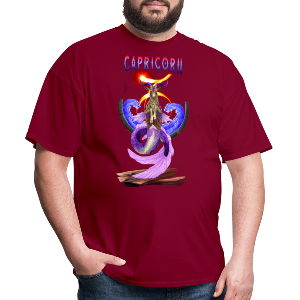 Men's Astral Capricorn Classic T-Shirt - burgundy