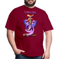 Thumbnail for Men's Astral Capricorn Classic T-Shirt - burgundy