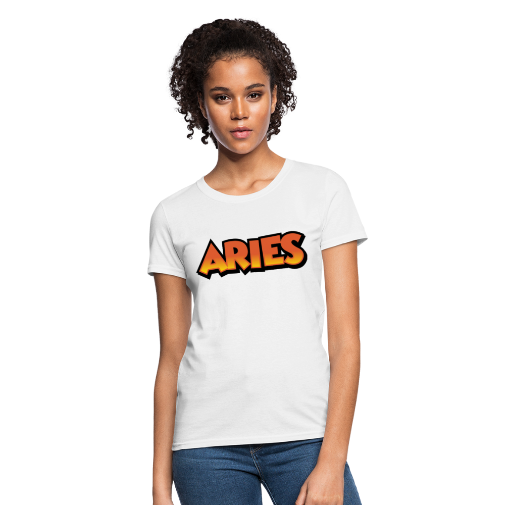 Women's Aries New Design T-Shirt - white