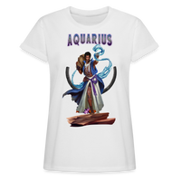 Thumbnail for Women's Astral Aquarius Relaxed Fit T-Shirt - white