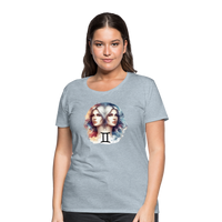 Thumbnail for Women’s Mythical Gemini Premium T-Shirt - heather ice blue