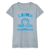 Thumbnail for Women's Power Words Libra Premium T-Shirt - heather ice blue