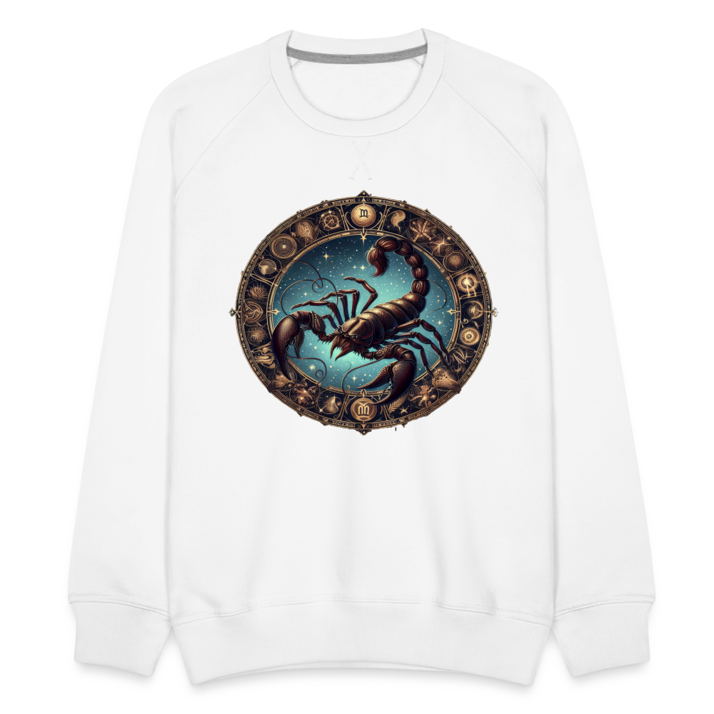 Men’s Mythical Scorpio Premium Sweatshirt - white