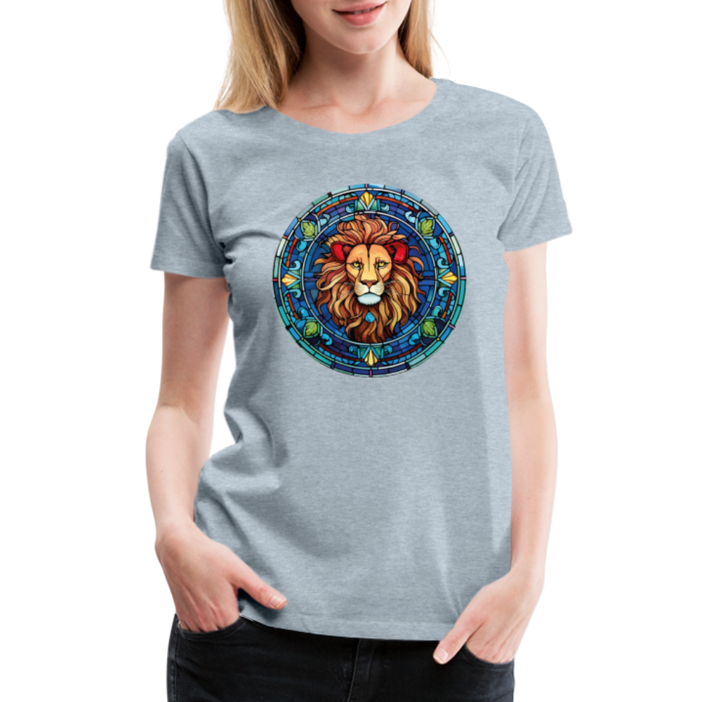 Women's Mosaic Leo Premium T-Shirt - heather ice blue