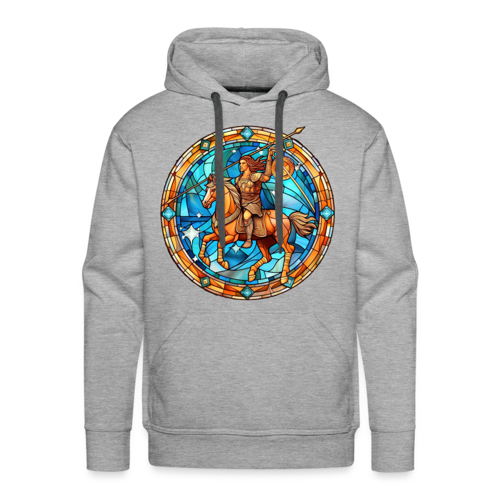 Men’s Mosaic Sagittarius Premium Hoodie - heather grey