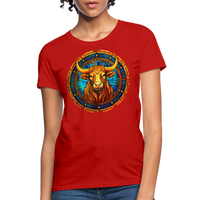 Thumbnail for Women's Mosaic Taurus T-Shirt - red