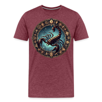 Thumbnail for Men's Mythical Scorpio Premium T-Shirt - heather burgundy