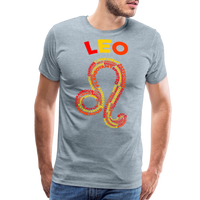 Thumbnail for Men's Power Words Leo Premium T-Shirt - heather ice blue