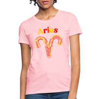 Thumbnail for Women's Power Words Aries T-Shirt - pink