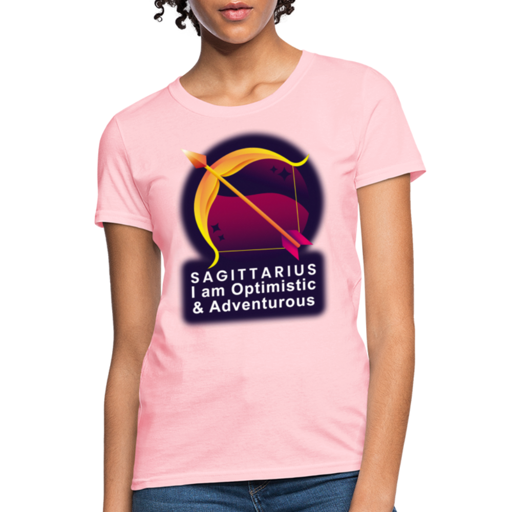 Women's Glow Sagittarius T-Shirt - pink