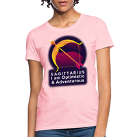 Thumbnail for Women's Glow Sagittarius T-Shirt - pink