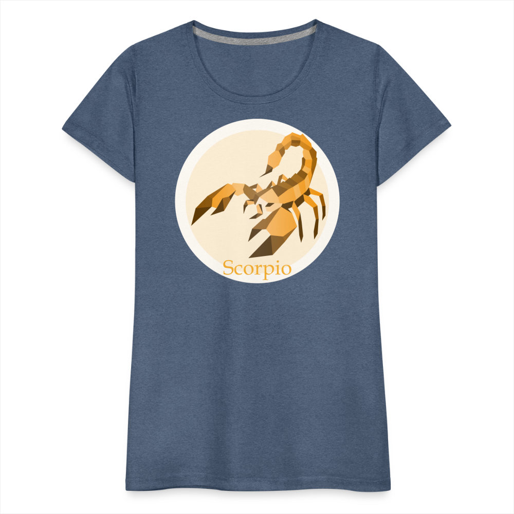 Women’s Mosaic Scorpio Premium T-Shirt - heather blue