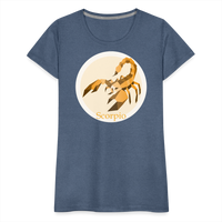 Thumbnail for Women’s Mosaic Scorpio Premium T-Shirt - heather blue