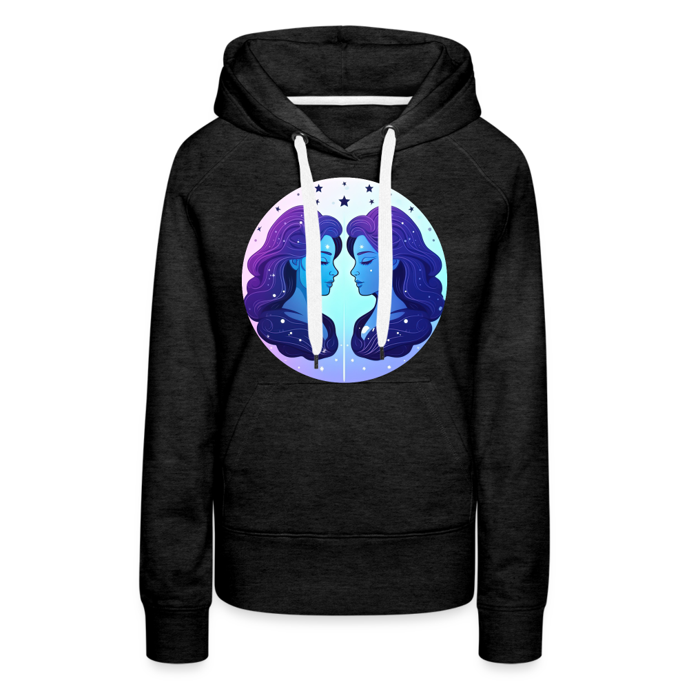 Women’s Magic Gemini Premium Hoodie - charcoal grey