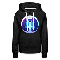 Thumbnail for Women’s Magic Gemini Premium Hoodie - charcoal grey