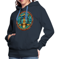 Thumbnail for Women’s Mosaic Libra Premium Hoodie - navy