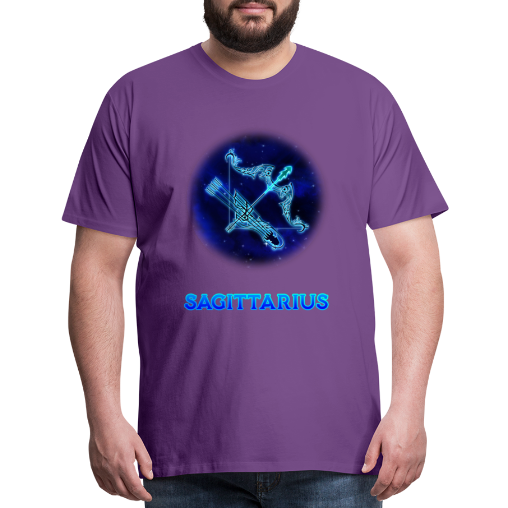 Men's Sagittarius Premium T-Shirt - purple