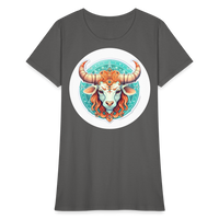 Thumbnail for Women's Symbol Taurus T-Shirt - charcoal