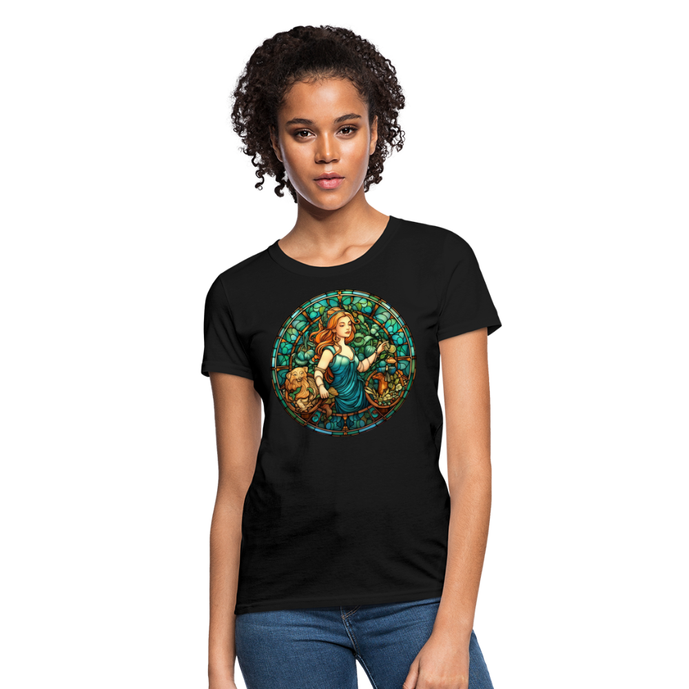 Women's Mosaic Virgo T-Shirt - black